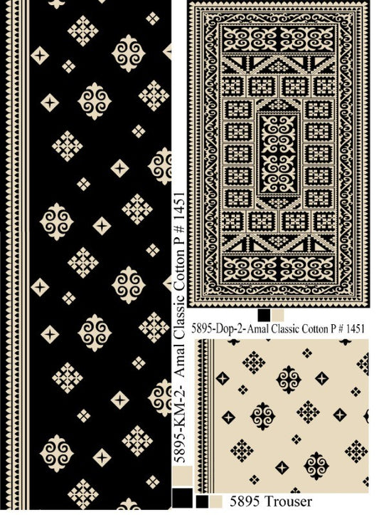 Ladies Cotton Lawn Printed 3-Piece | Applique Design | Cambridge Fabric | 7 Colors